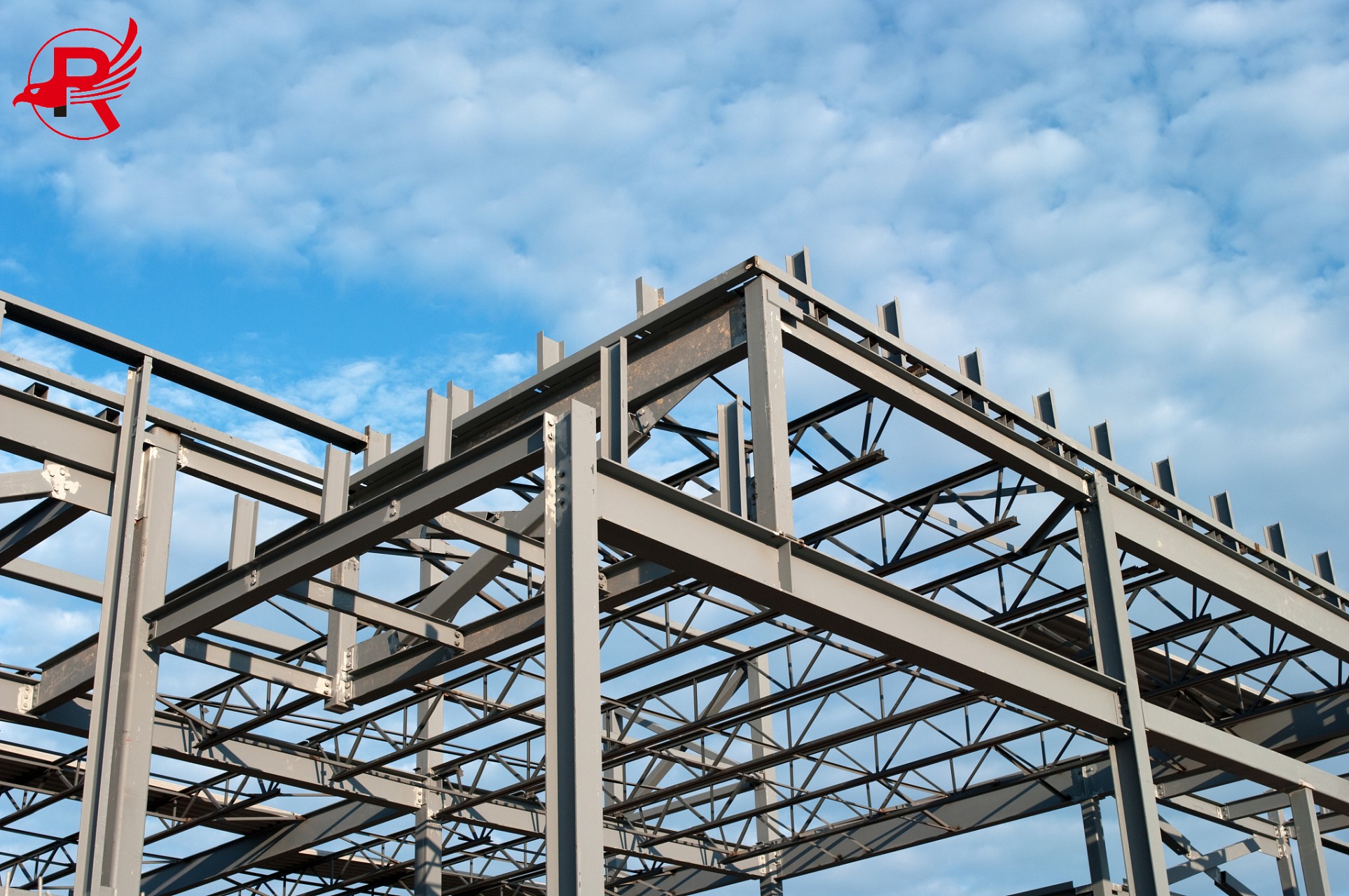 The highest point of a steel structure building