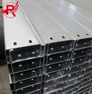 A pile of C-shaped steel