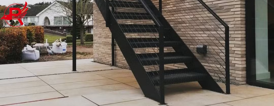 Steel Staircase - American House Building