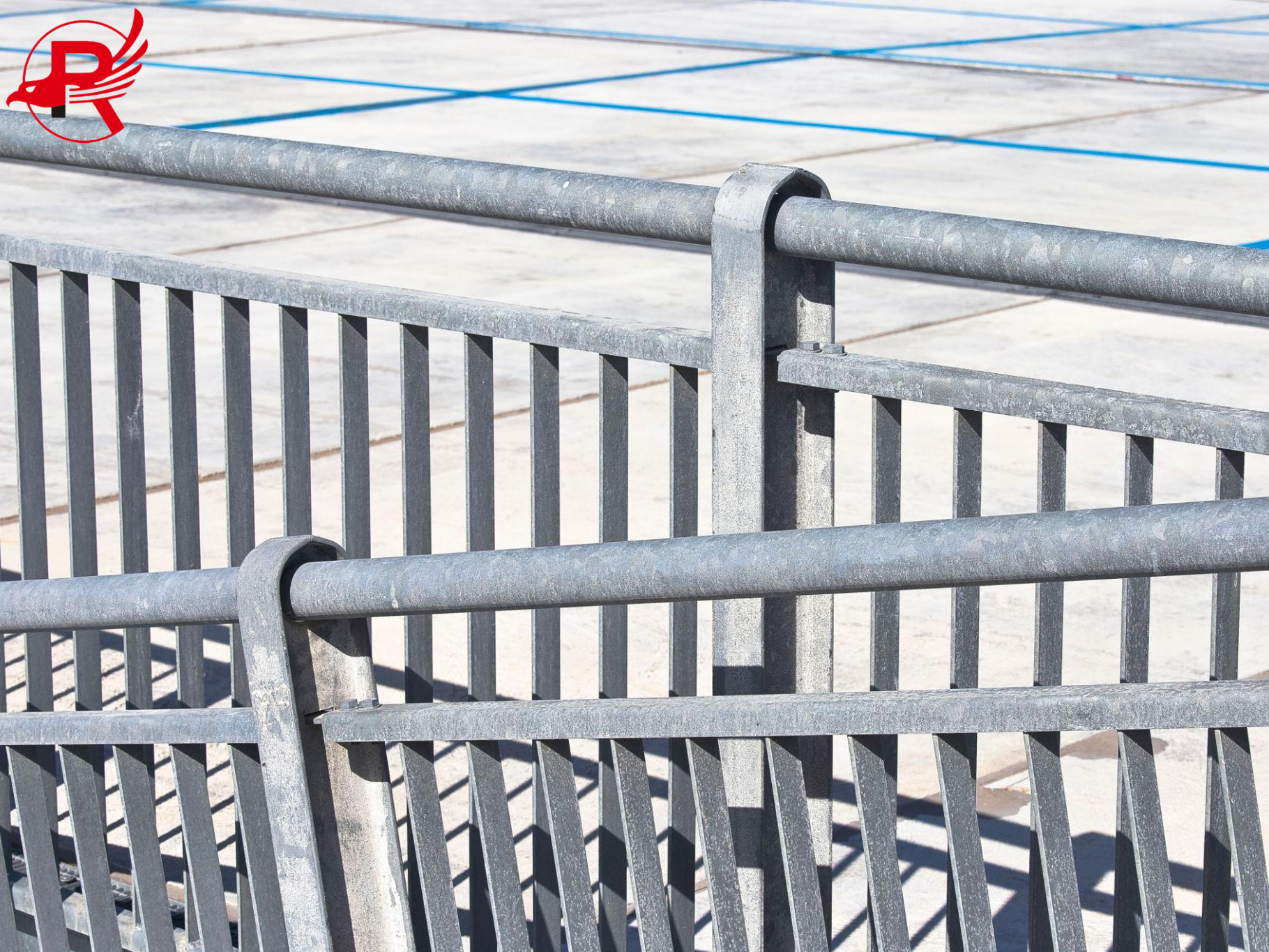 Outdoor stair handrail