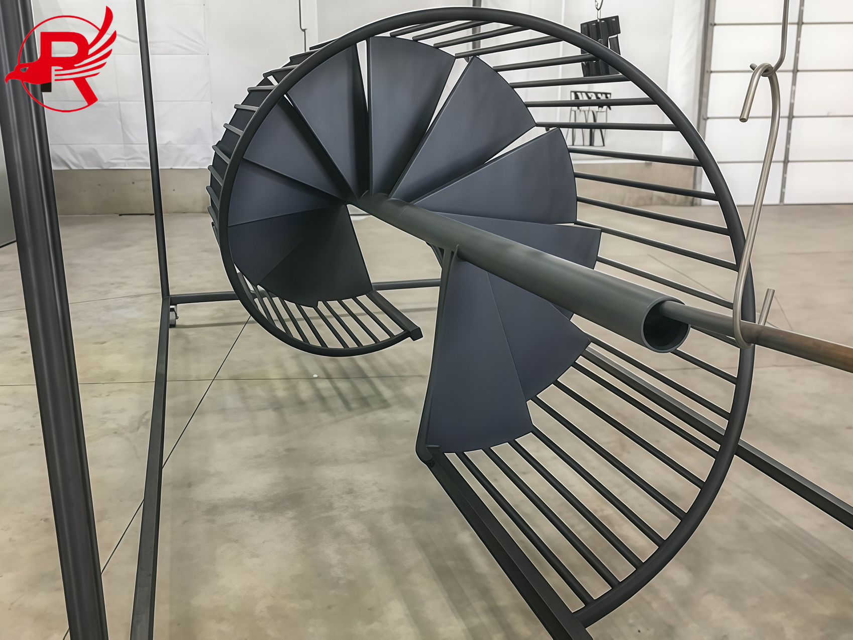 Powder-Coated-Spiral-Metal-Staircases
