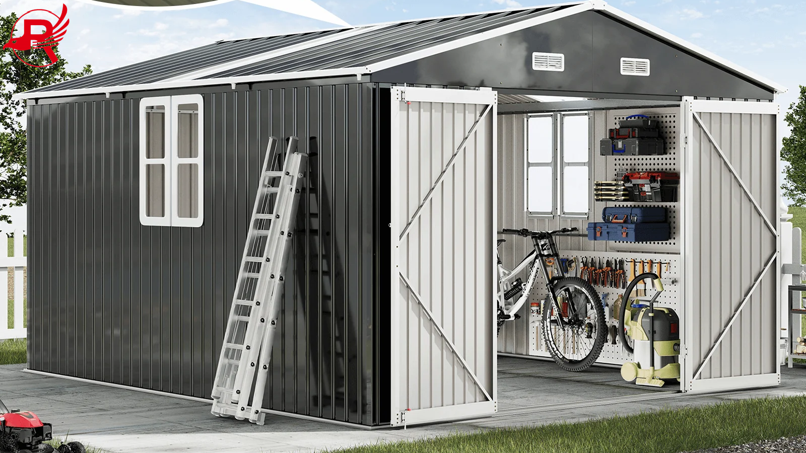galvanized shed storage