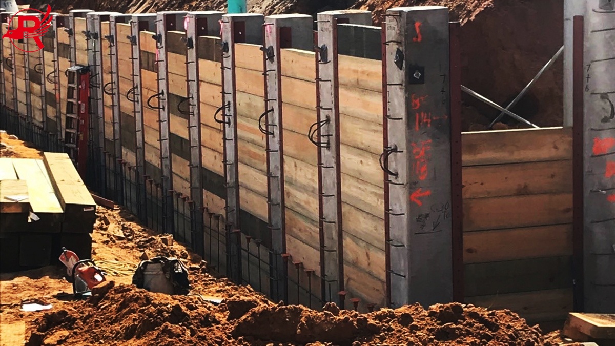 soldier pile wall