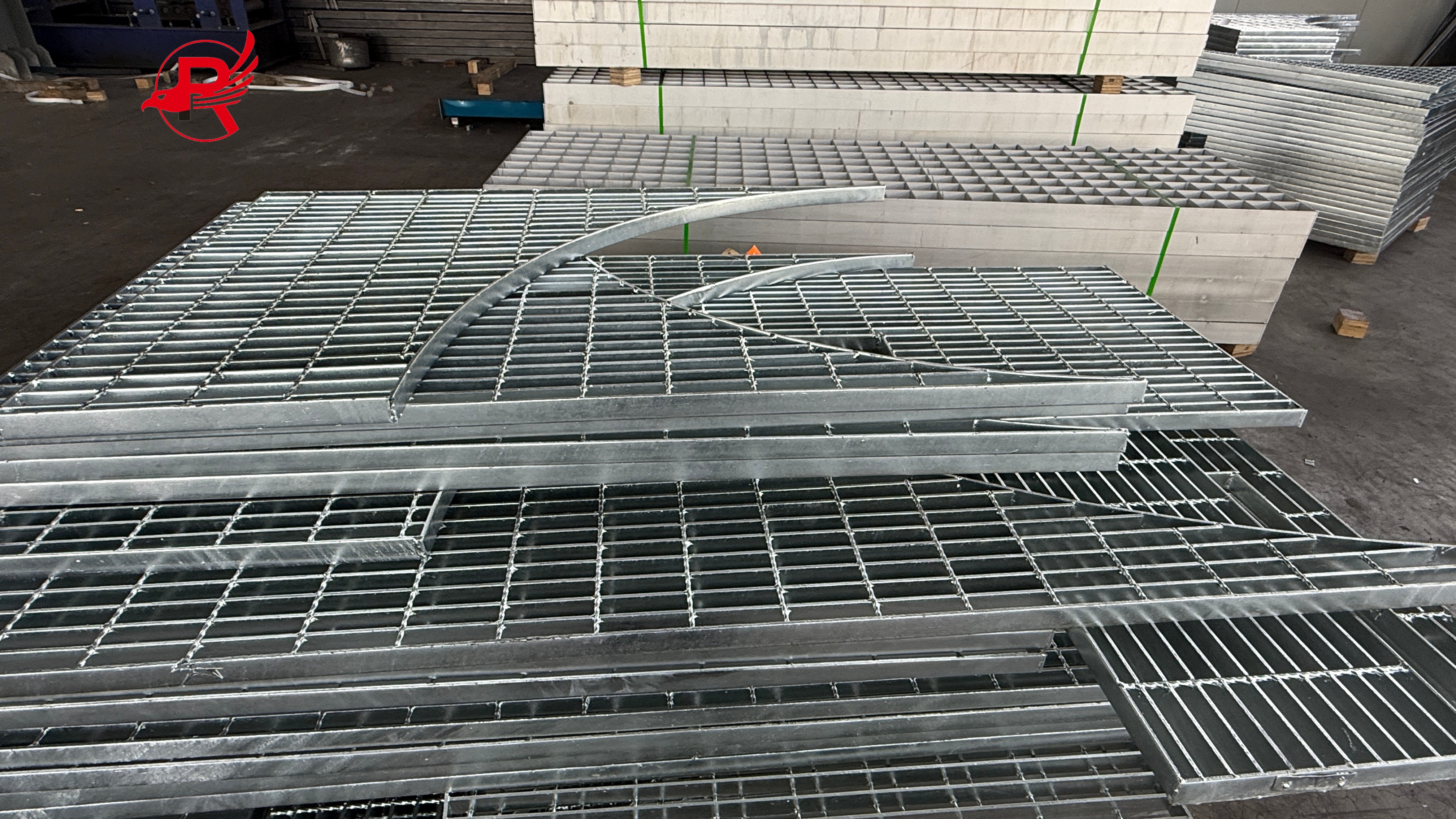 steel grating stair