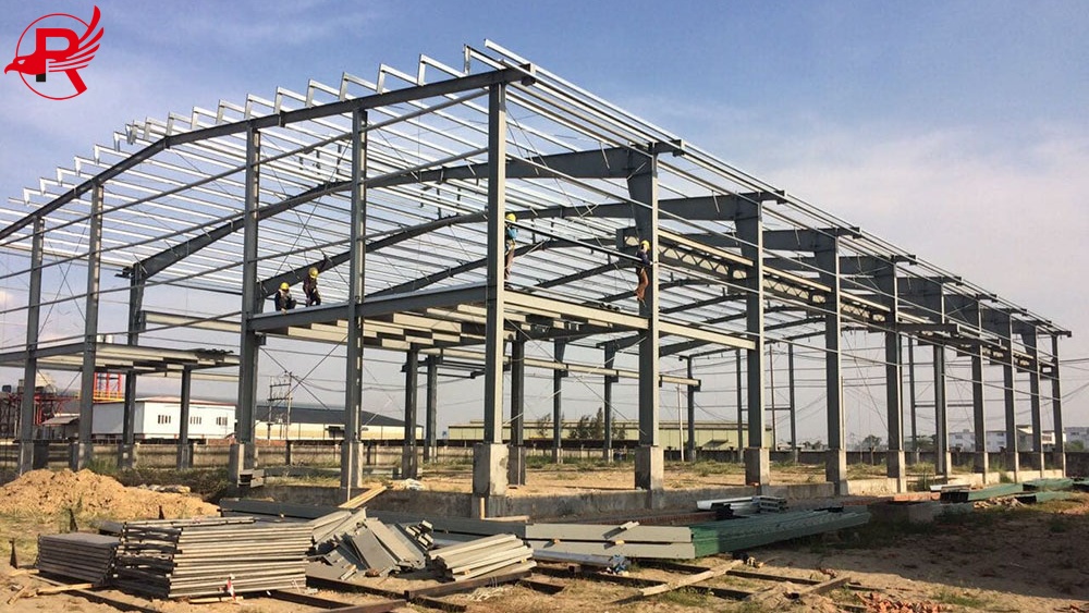 Steel structure warehouse frame building